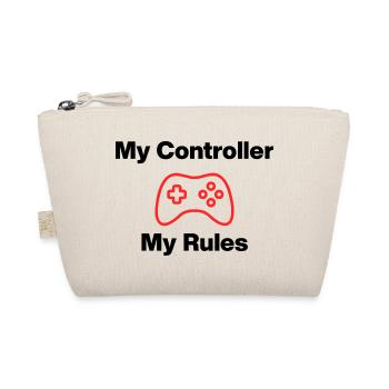 My Controller My Rules, Nerd, Zocker, Meine Regeln - Bio-Täschchen - Natur - Vorne
