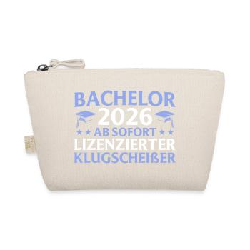 Studium geschafft 2026 Bachelor Abschluss Geschenk - Bio-Täschchen - Natur - Vorne