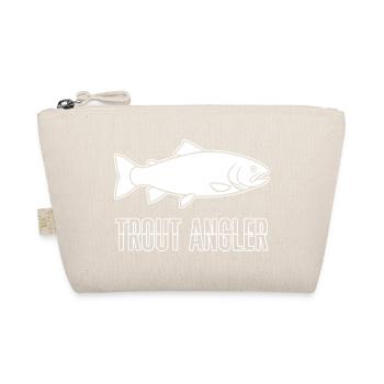 Trout Angler Trout Fishing Saying Logo - Organic Pouch - nature - Front
