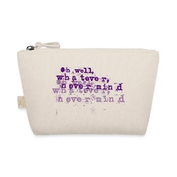 Explosion typographique grunge violette - laisse tomber - Trousse biologique - nature - Devant