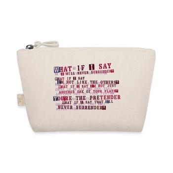 Relentless Resolve Typography - Organic Pouch - nature - Front
