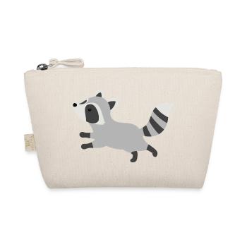 Style minimaliste de raton laveur coureur mignon - Trousse biologique - nature - Devant