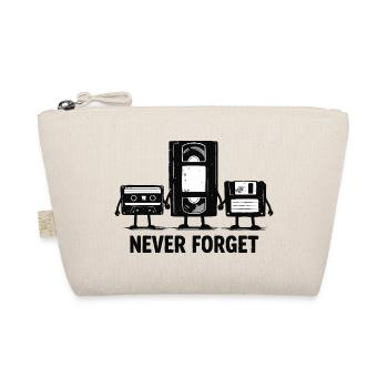 Never Forget Retro Tech - Bio-Täschchen - Natur - Vorne