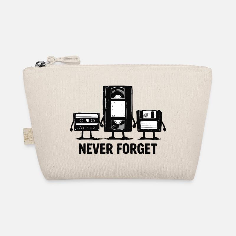 Never Forget Retro Tech Organic Pouch