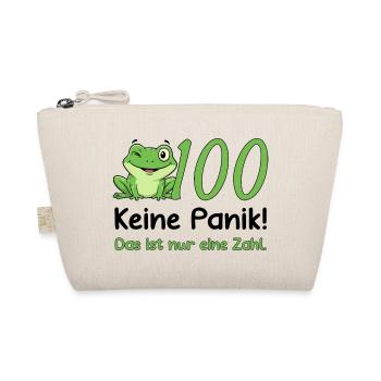Design pour les 100 anniversaires – Ne paniquez pas ! Grenouille drôle - Trousse biologique - nature - Devant