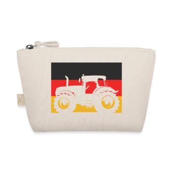 Traktor mit Deutschlandflagge – Landwirt Stolz - Bio-Täschchen - Natur - Vorne