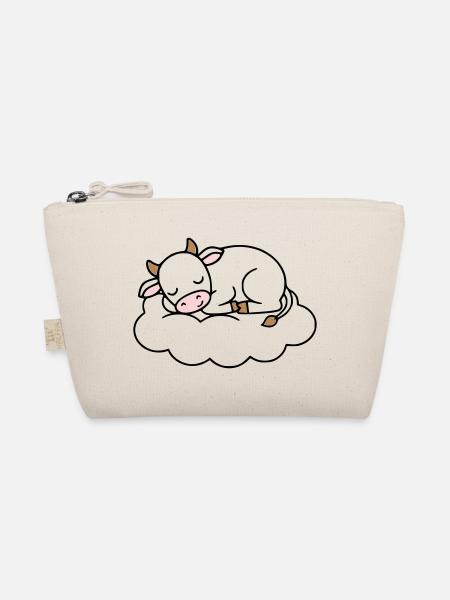 Sleeping Cow Cloud Dream Baby - Organic Pouch - nature - Front