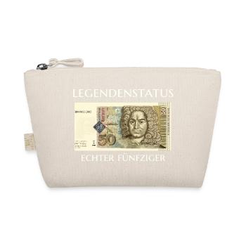 Legendenstatus Echter Fünfziger, handgezeichnet - Bio-Täschchen - Natur - Vorne