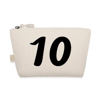 10. 10 YEARS. 10th ANNIVERSARY. 10 YEAR ANNIVERSARY. - Organic Pouch - nature - Front