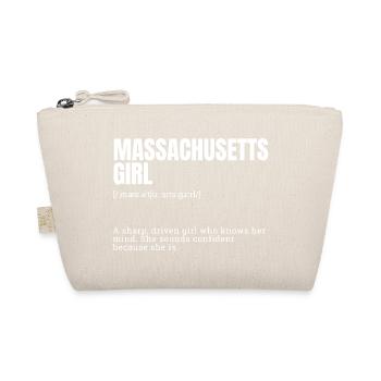Massachusetts Girl: Selbstbewusste Kraft - Bio-Täschchen - Natur - Vorne