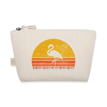 Flamingo im Sonnenuntergang - Bio-Täschchen - Natur - Vorne