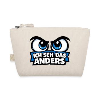 I see it differently – Comic Eyes Statement Motif - Organic Pouch - nature - Front