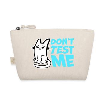 Ne me teste pas, chat coquin, citation drôle : logo - Trousse biologique - nature - Devant