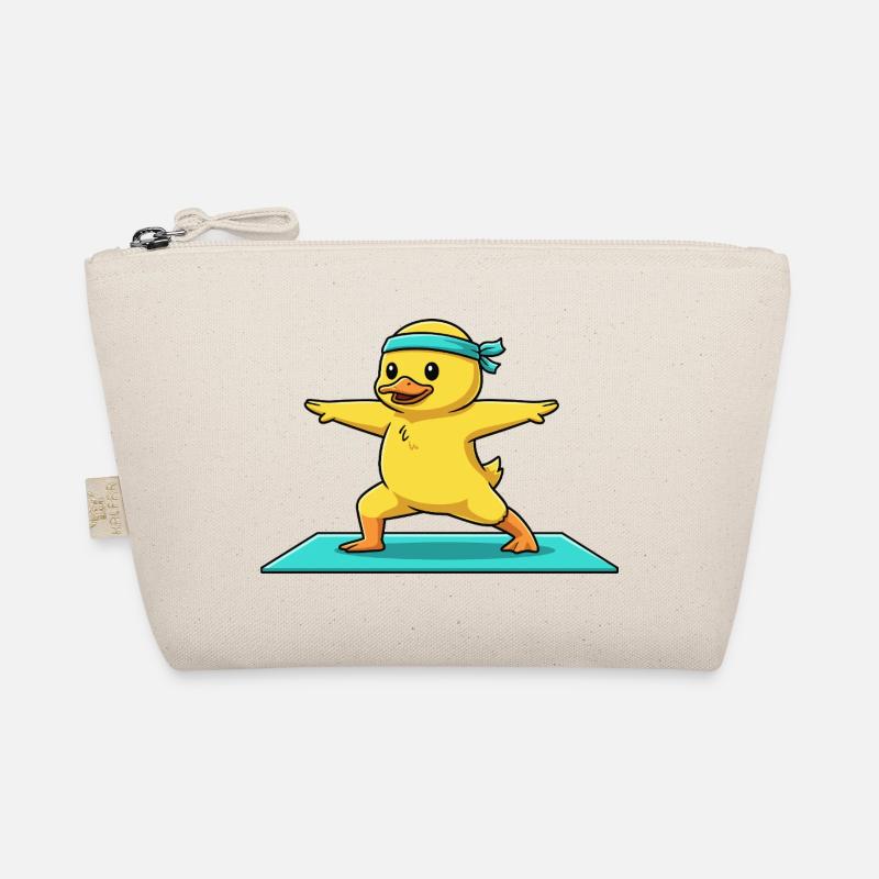Oiseau Yoga Canard Faisant de la posture de guerrier Trousse biologique