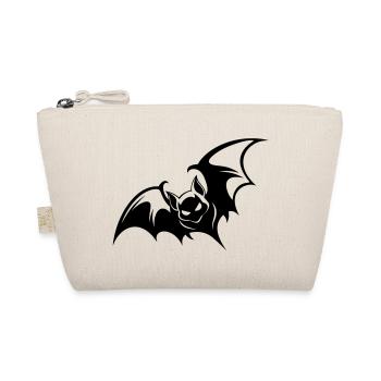 Bat Gothic Logo - Organic Pouch - nature - Front