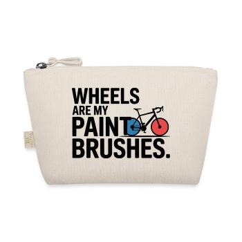 Artistic Cycling Wheels Are My Paint Brushes Pro  - Organic Pouch - nature - Front