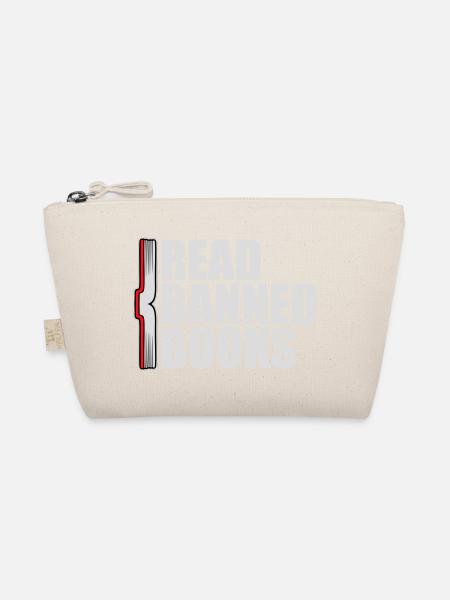 Read Banned Books Verbotene Bücher Lesen Freiheit - Organic Pouch - nature - Front