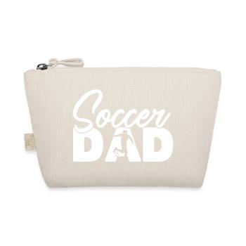 Fußballvater Fußball Silhouette Sport Vater - Bio-Täschchen - Natur - Vorne