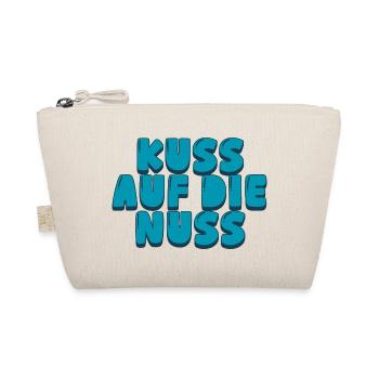 Kuss auf die Nuss - Bio-Täschchen - Natur - Vorne