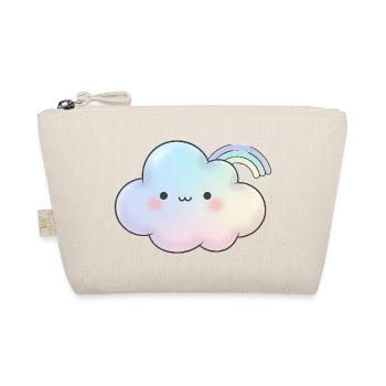 Kawaii Wolke Geschenk für Mädchen Kinder - Bio-Täschchen - Natur - Vorne