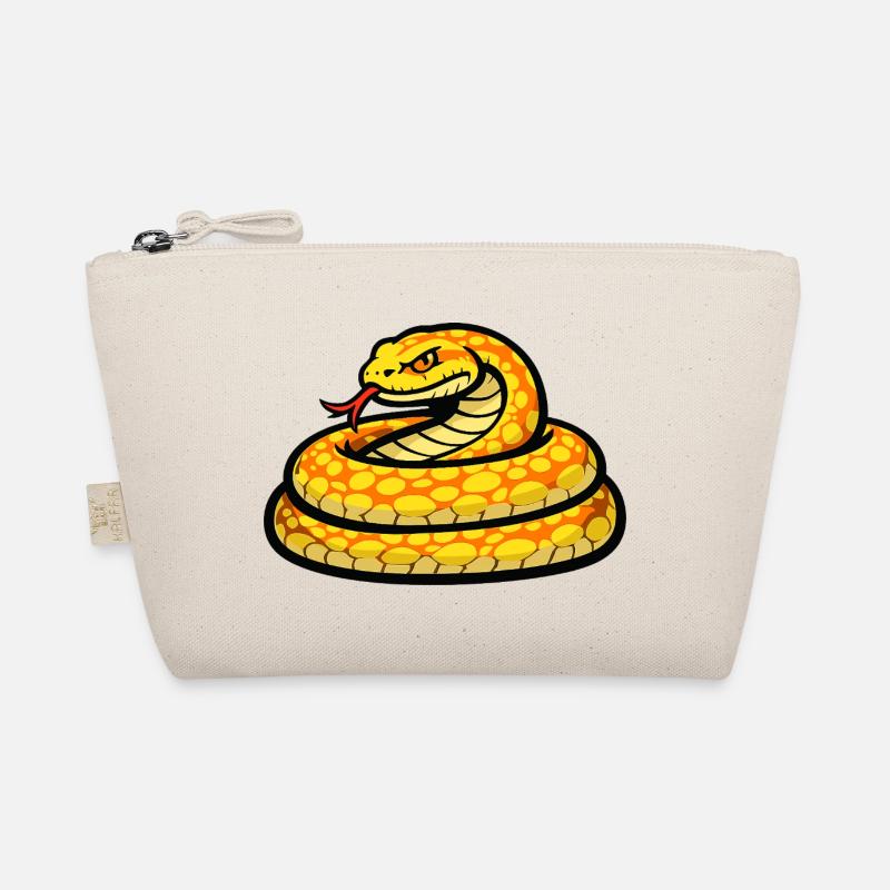Sunny Snake Neon Pattern Organic Pouch