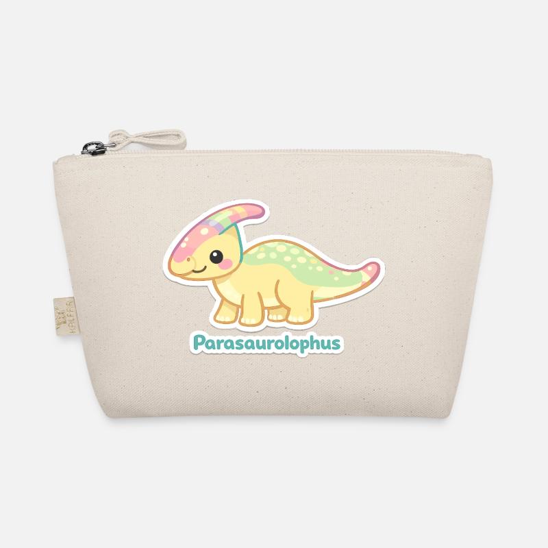 Pastel Parasaurolophus Rainbow Ridge Organic Pouch