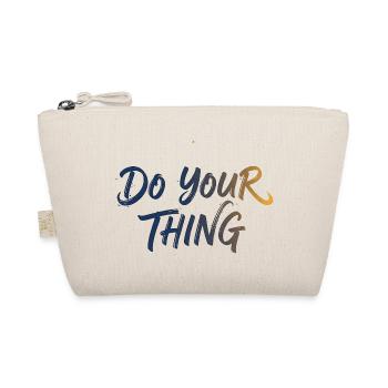 Do Your Thing Schriftzug Brush Lettering - Bio-Täschchen - Natur - Vorne