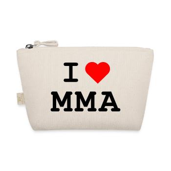 I love MMA  - Ich liebe MMA - Bio-Täschchen - Natur - Vorne