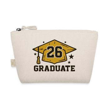 Doktorhut 26 Graduate Logo - Bio-Täschchen - Natur - Vorne