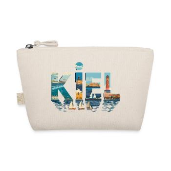  Kiel Hafen Leuchtturm Segelboote Skyline Maritim - Bio-Täschchen - Natur - Vorne