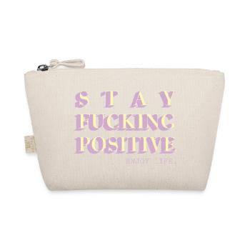 Stay Positive Typo Statement - Bio-Täschchen - Natur - Vorne