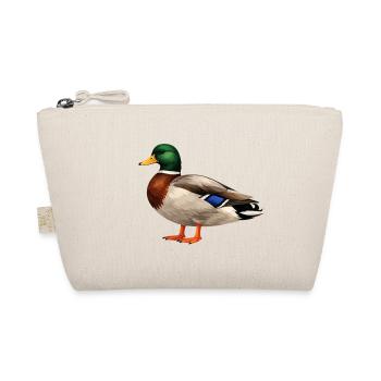 Mallard Duck Male in the Colors of Nature - Organic Pouch - nature - Front