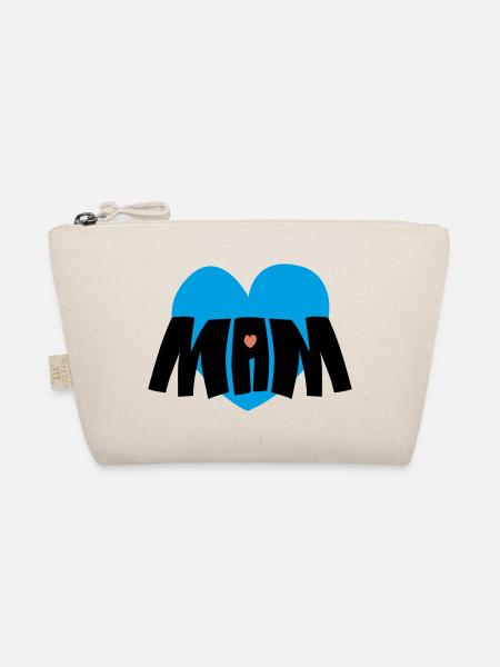Mom heart - Organic Pouch - nature
