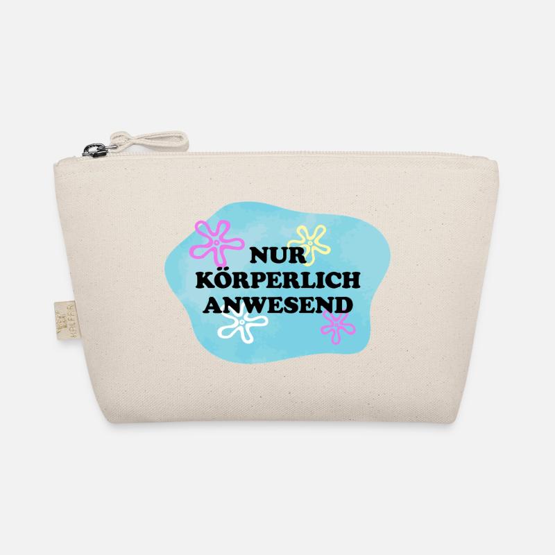 Nur Körperlich anwesend | Sarkastisches Retro Meme Bio-Täschchen