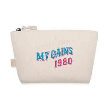 Cadeau vintage Muscle Mommy Shirt 1980 - Trousse biologique - nature - Devant