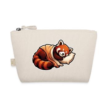 Panda Rouge Endormi - Trousse biologique - nature - Devant