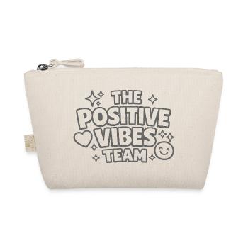 Lettrage d’équipe Positive Vibes - Trousse biologique - nature - Devant