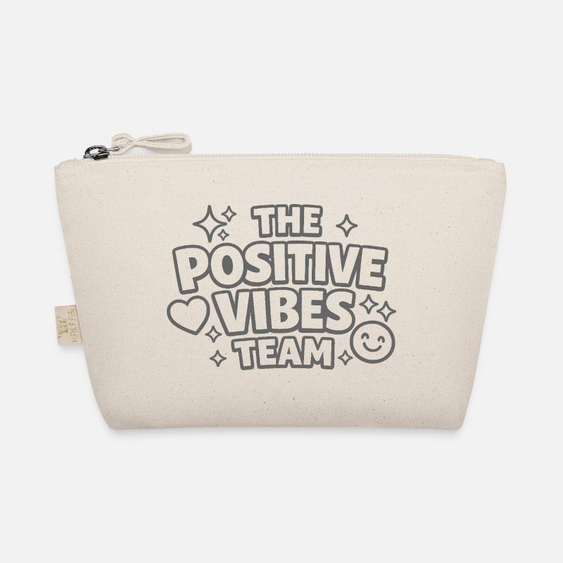 Positive Vibes Team Lettering Organic Pouch