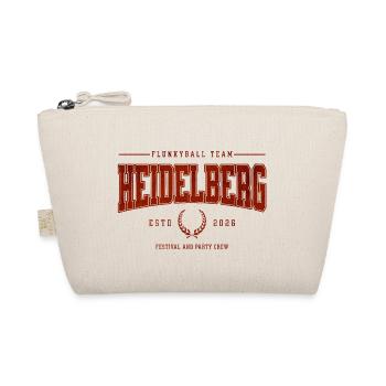 Flunkyball Profi Team Heidelberg Vintage Shirt - Bio-Täschchen - Natur - Vorne