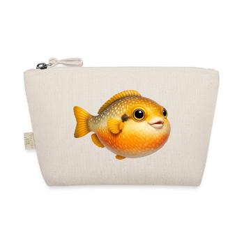 Cuddly Goldfish Caricature - Organic Pouch - nature - Front