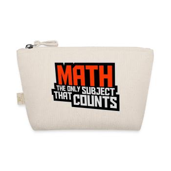 Math The Only Subject That Counts Nerd Mathe Logo - Organic Pouch - nature - Front
