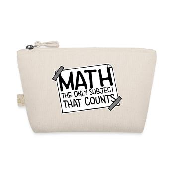 Math The Only Subject That Counts Nerd Mathe Logo - Organic Pouch - nature - Front
