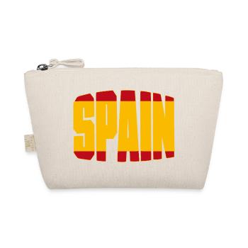 Spain Football Shirt, Spain Espana Fan Design - Organic Pouch - nature - Front