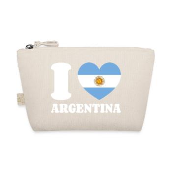 I Love Argentina Argentinien-Liebe Argentinienfan - Bio-Täschchen - Natur - Vorne