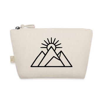 Berge wandern Sonne Wanderurlaub Geschenk - Bio-Täschchen - Natur - Vorne