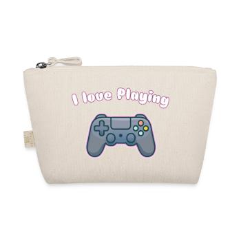 I Love Playing - Gaming Controller Design - Organic Pouch - nature - Front
