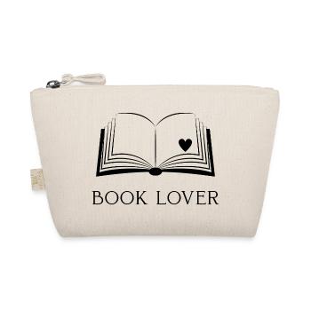 Book Lover | Minimalist Reading Shirt | Bookworm - Organic Pouch - nature - Front