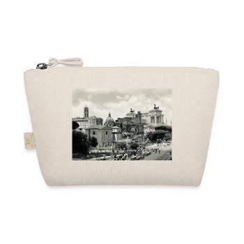 Sepia Rome: Colosseum and Square - Organic Pouch - nature - Front