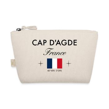 Cap d'Agde Frankreich Koordinaten Reise Souvenir - Bio-Täschchen - Natur - Vorne