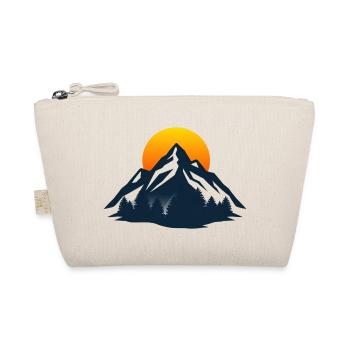 Sunset Mountain Silhouette - Bio-Täschchen - Natur - Vorne